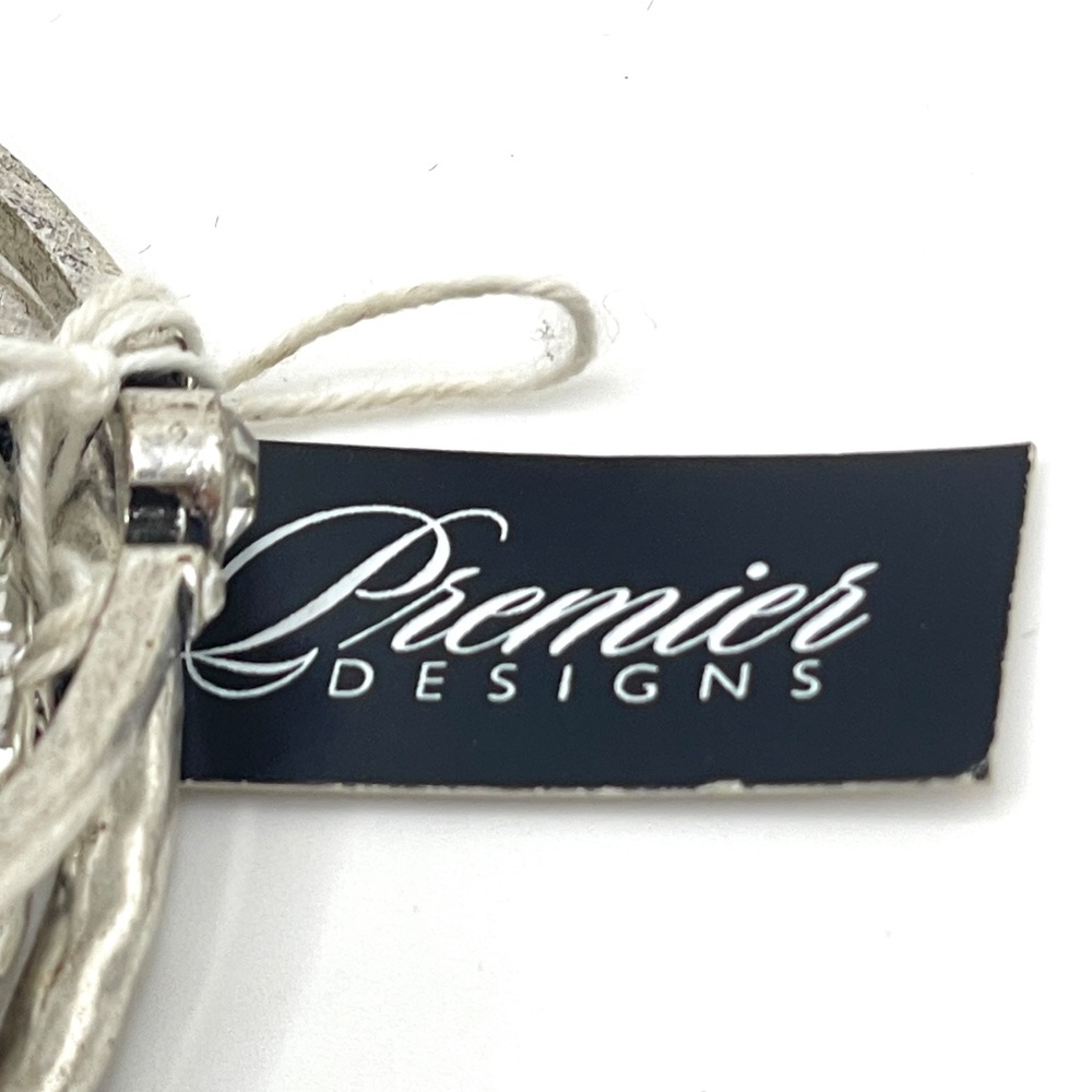 Premier Designs Nwt 5 Stack Silver Rhinestone Ban… - image 3
